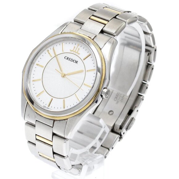 SEIKO CREDOR SIGNO GCAR042/8J81-0AF0 Silver Dial Quartz Men's Watch_885851
